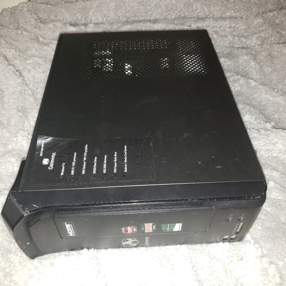*FOR PARTS* Gateway SX2110G AMD E1-1200 500GB HDD 4GB RAM SFF PC Computer